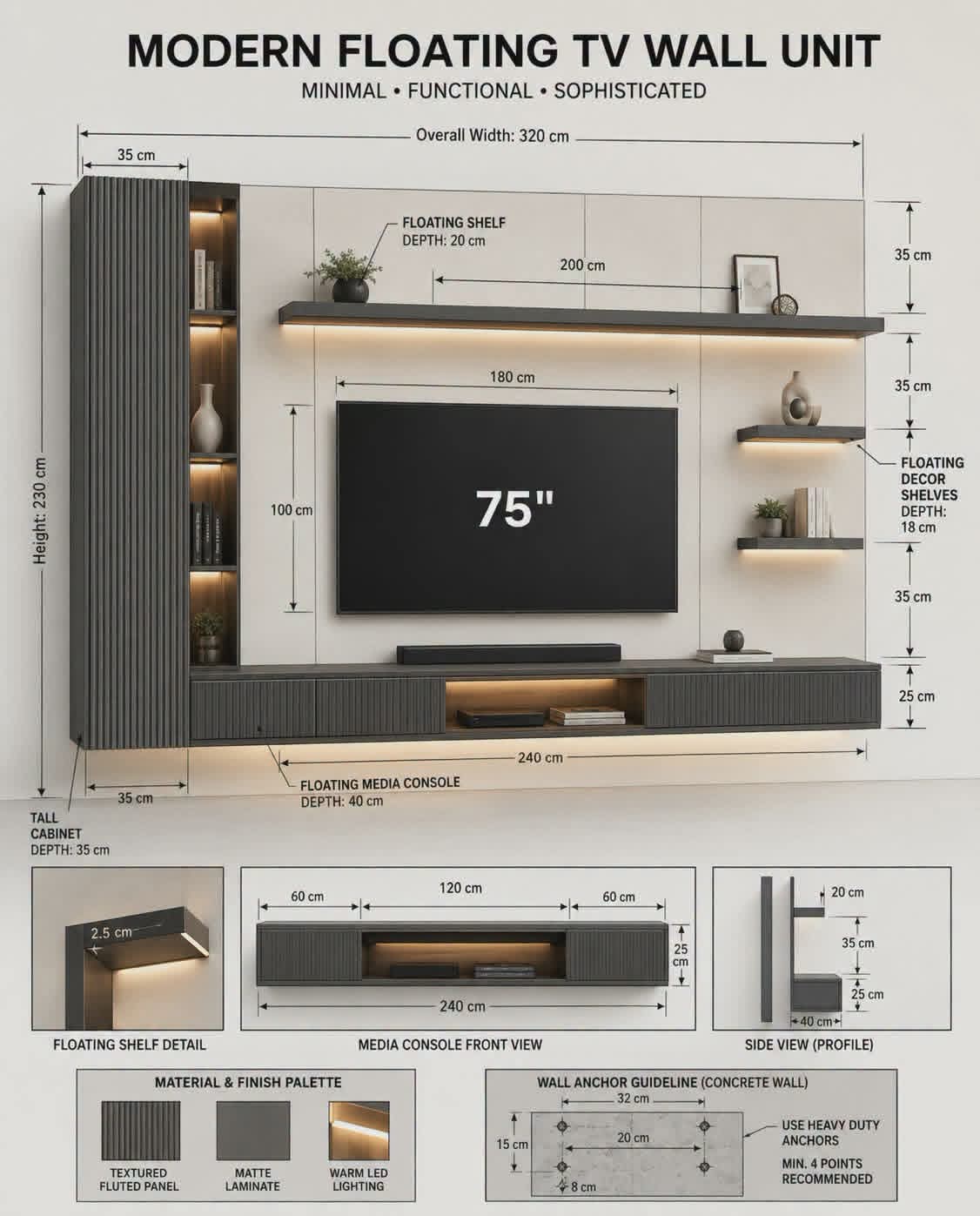 TV Unit Blueprint